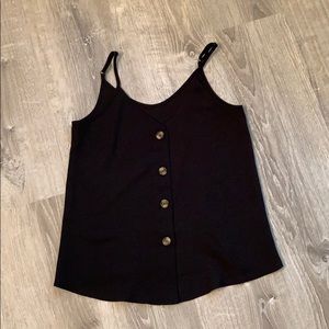 Black adjustable strap tank